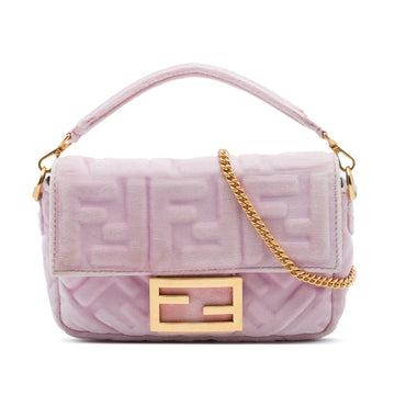Fendi Mini Zucca Embossed Velvet