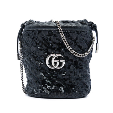 Gucci Small Gg Marmont Sequined Diagonal
