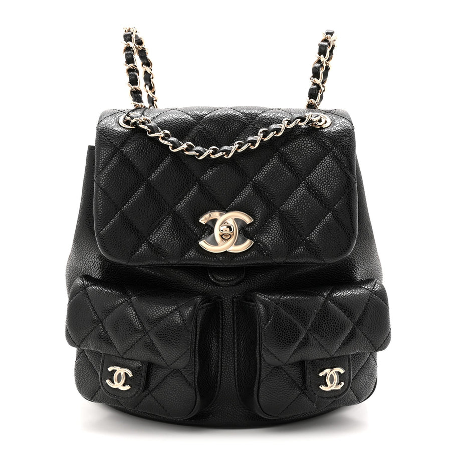 Chanel Shiny Caviar Quilted Medium Duma
