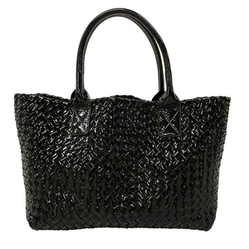 Bottega Veneta Cabas Pm Black Patent