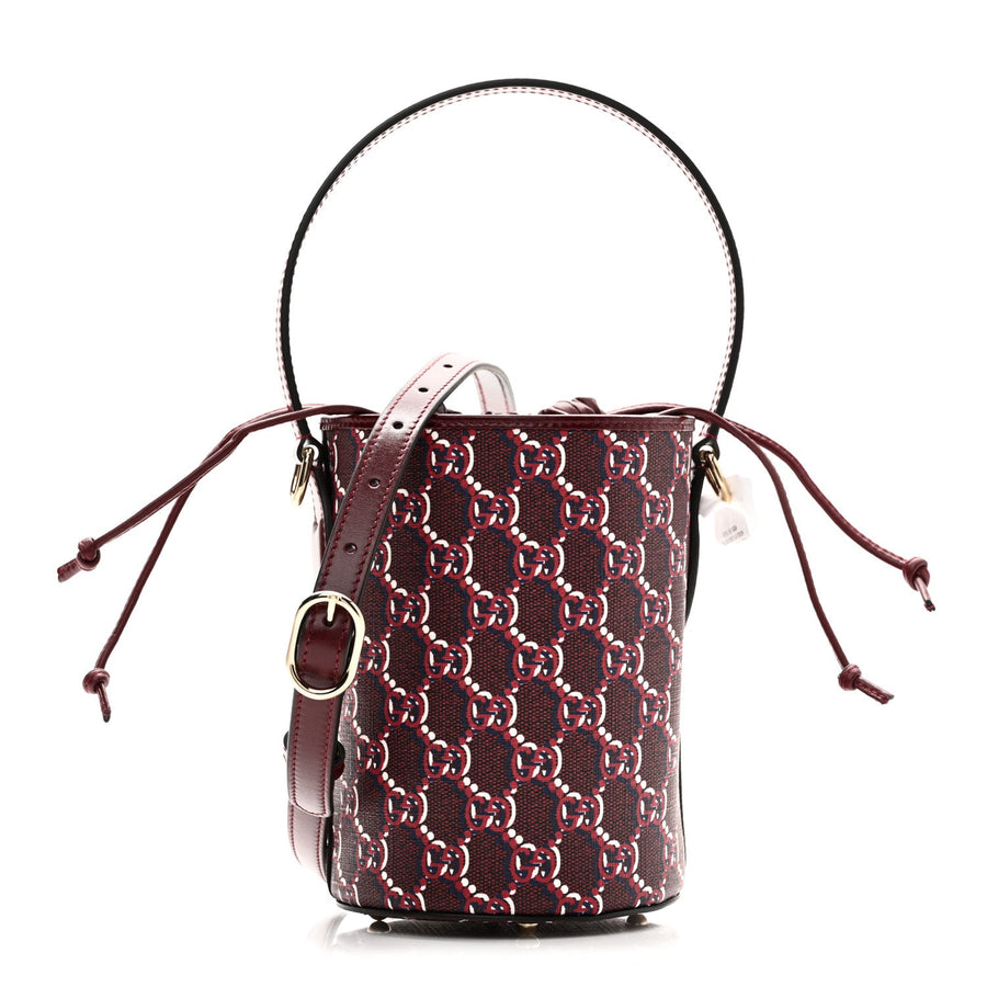 Gucci Gg Shadow Mini Bucket Bag Rosso