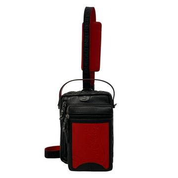 Christian Louboutin Black Red Leather