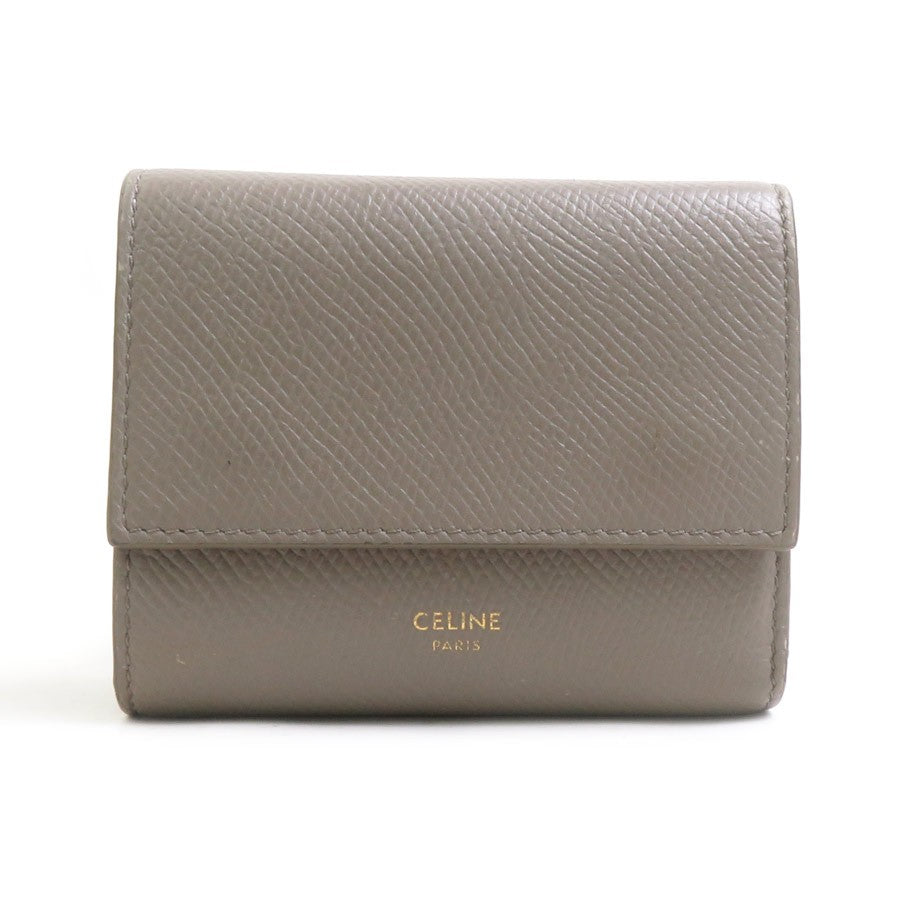 Celine Trifold Wallet Greige