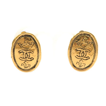 Chanel Cc Logo Clip On Earrings