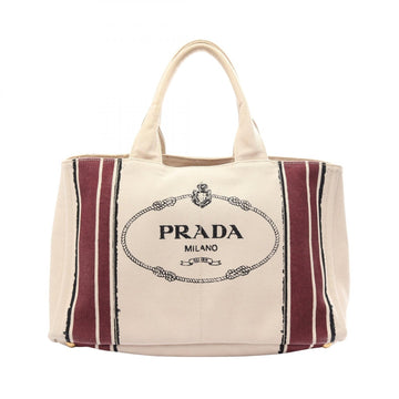 Prada Canapa Logo Tote Handbag Canvas