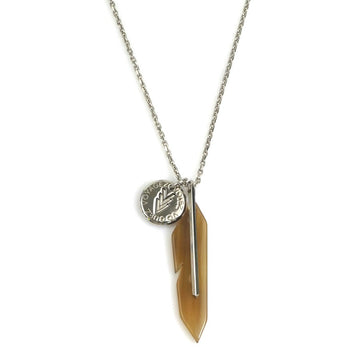Louis Vuitton Necklace Silver/Brown