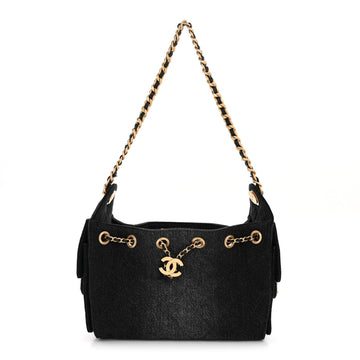 Washed Denim Quilted Mini Chanel 25