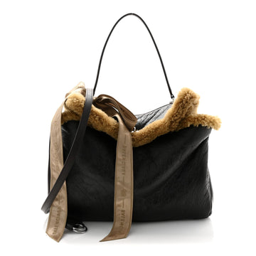 Balenciaga Crushed Calfskin Shearling