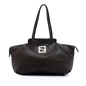 Fendi Medium Ff Nubuck Chains Tote Pre-