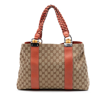 Gucci Medium Gg Canvas Bamboo Libeccio