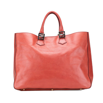 Fendi Large Leather Twins Tote Pre-Loved