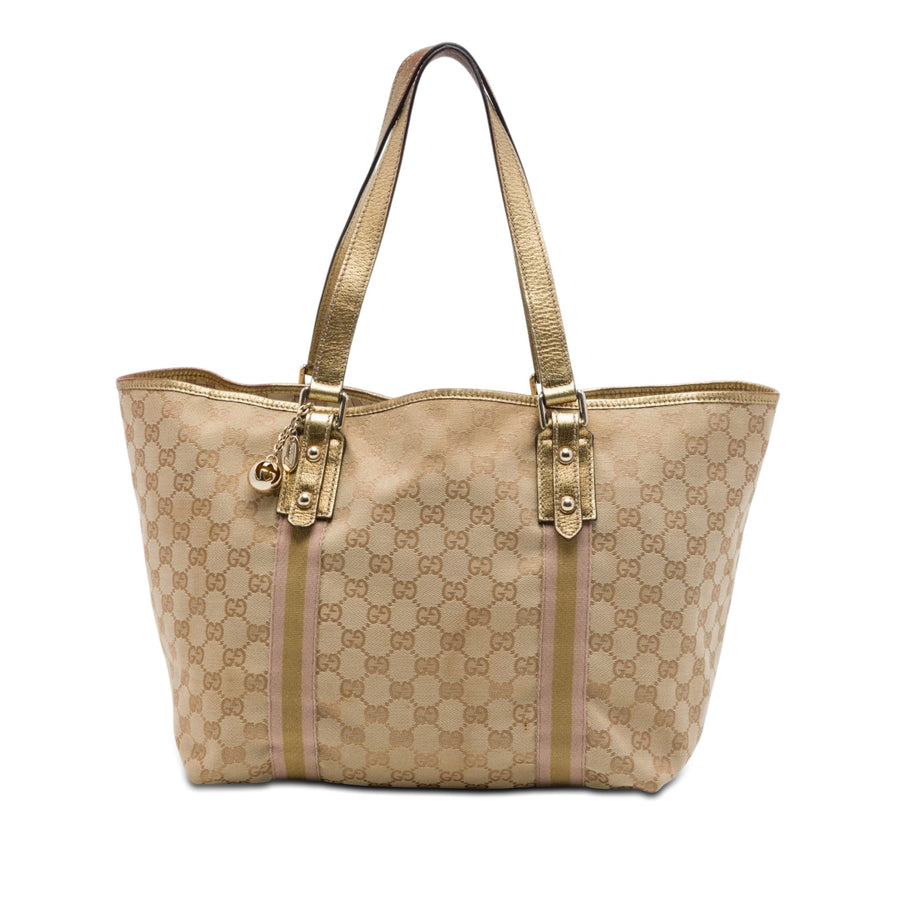 Gucci Large Gg Canvas Jolicoeur Tote