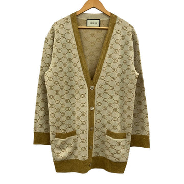 Gucci Xkaht Cream Gold Women's Cardigan