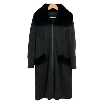 Foxey Dark Gray Black Women's Coat
