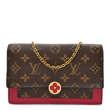 Louis Vuitton Flore Chain Wallet Fuchsia