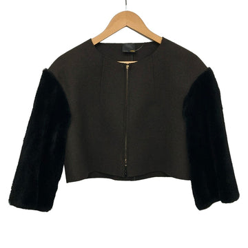 Fendi Dark Brown Black Women's Jacket