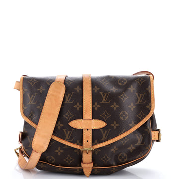 Louis Vuitton Saumur Handbag Canvas 30