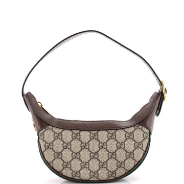 Gucci Ophidia Half Moon Bag Gg Coated