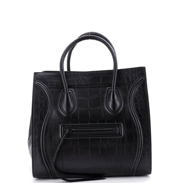 Celine Phantom Bag Crocodile Embossed
