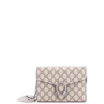 Gucci Dionysus Chain Wallet Gg Coated