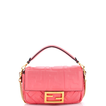 Fendi Baguette Nm Bag Zucca Embossed
