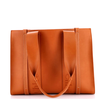 Chloe Woody Tote Leather Medium