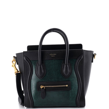 Celine Luggage Bag Lizard And Leather