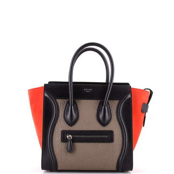 Celine Tricolor Luggage Bag Leather