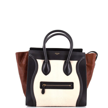 Celine Luggage Bag Pony Hair And Leather