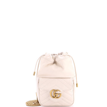 Gucci Gg Marmont Front Pocket Bucket Bag