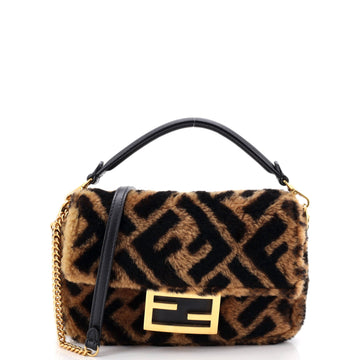 Fendi Baguette Nm Bag Zucca Shearling