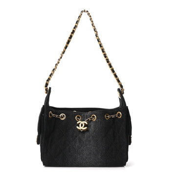 Washed Denim Quilted Mini Chanel 25
