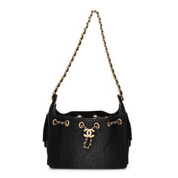 Washed Denim Quilted Mini Chanel 25