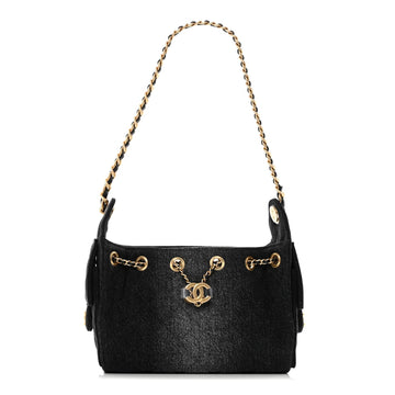 Washed Denim Quilted Mini Chanel 25