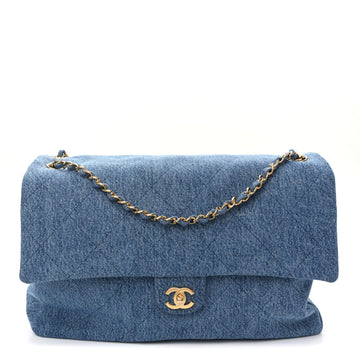 Chanel Denim Souplissimo Maxi Flap Blue