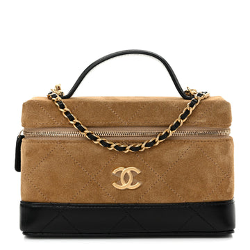 Chanel Suede Calfskin Shiny Lambskin