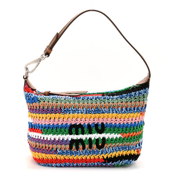 Miu Fabric Crochet Pouch Multicolor