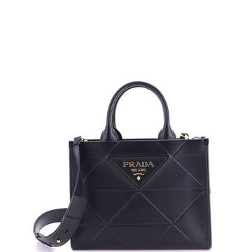 Prada Symbole Shopper Tote Embossed