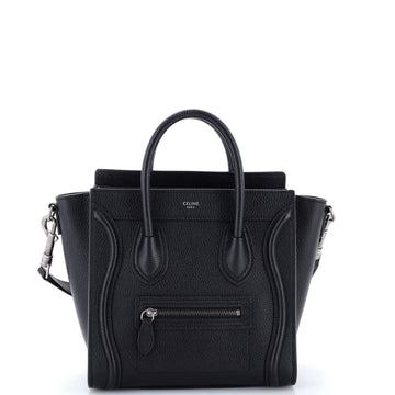 Celine Luggage Bag Grainy Leather Nano