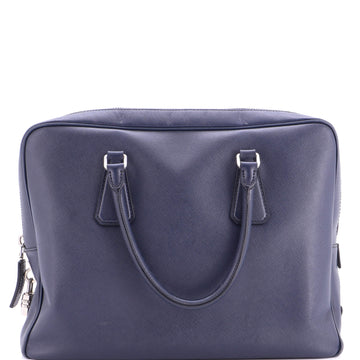 Prada Zip Around Briefcase Saffiano