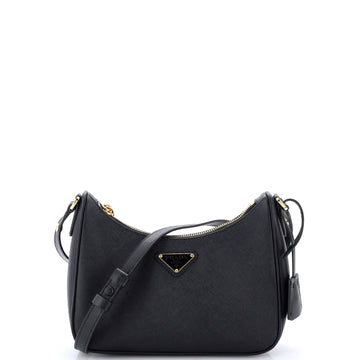 Prada Re-Edition Hobo Saffiano Leather