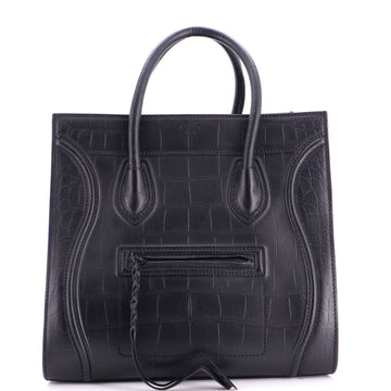 Celine Phantom Bag Crocodile Embossed
