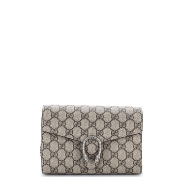 Gucci Dionysus Chain Wallet Gg Coated