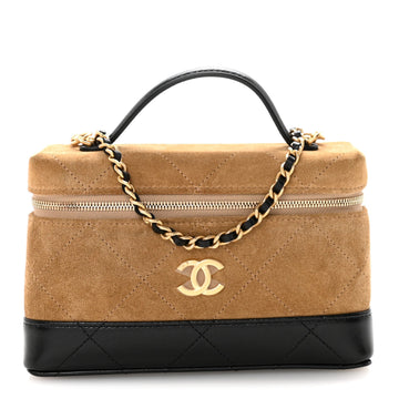 Chanel Suede Calfskin Shiny Lambskin
