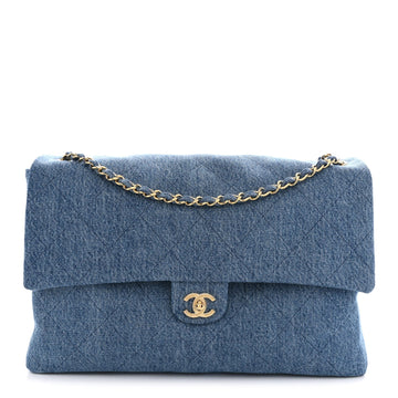 Chanel Denim Souplissimo Maxi Flap Blue