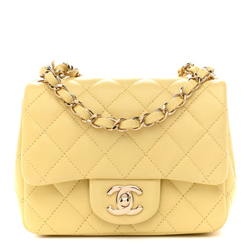 Chanel Lambskin Quilted Mini Square Flap