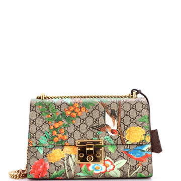 Gucci Padlock Shoulder Bag Tian Print Gg