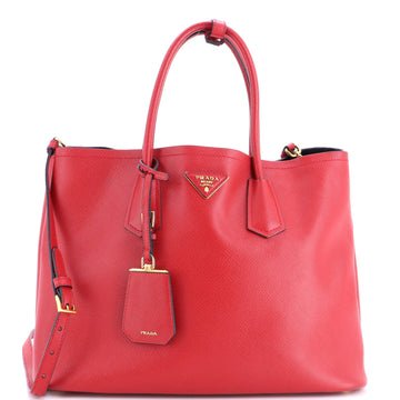 Prada Cuir Double Tote Saffiano Leather