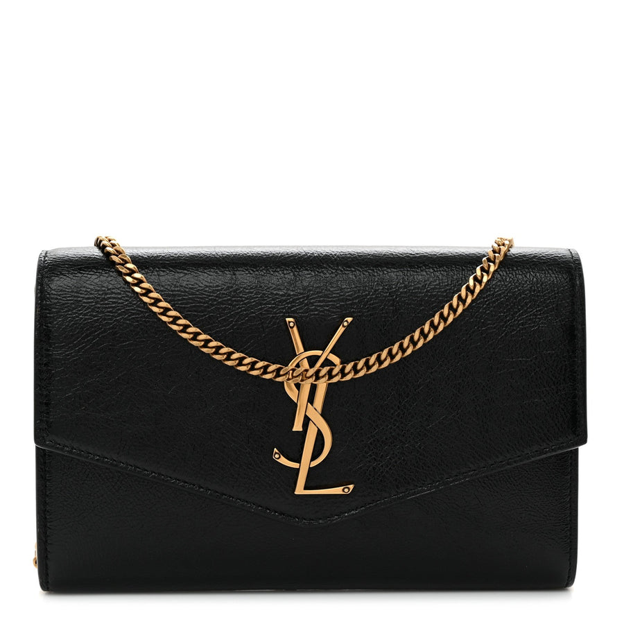 Saint Laurent Crinkled Calfskin Uptown