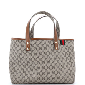 Gucci Web Loop Tote Gg Coated Canvas